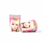 Pahare de Hârtie cu Barbie, Set 10 Buc