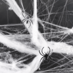 Panza de paianjen alba,artificiala cu 2 paianjeni - imagine 3