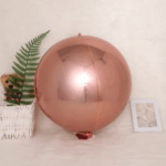 Balon Folie Orbz 4D Roz Auriu 55 cm