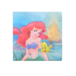 Servetele de Masa cu Mica Sirena Ariel – 33 x 33 cm , Set 20 buc
