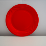 Set 10 Farfurii Carton, Unica Folosinta, Ø 23cm, Rosii
