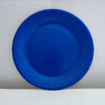 Set 10 Farfurii Carton, Unica Folosinta, Ø 18cm, Albastre