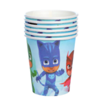 Set 10 pahare carton, unica folosinta, 260 ml , Eroi in Pijamale