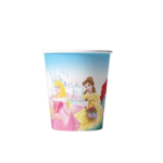 Set 10 pahare carton, unica folosinta, 260 ml , Printese Disney