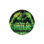 Set 10 farfurii carton, unica folosinta, Ø 23cm, Hulk, Petrecere Copii