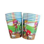 Set 10 pahare carton, unica folosinta, 260 ml , Sonic