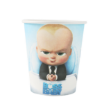 Set 10 pahare carton, unica folosinta, 260 ml , Baby Boss