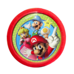 Set 10 farfurii carton, unica folosinta, Ø 23cm, Tematica Super Mario, Petrecere Copii