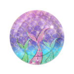 Set 10 farfurii carton, unica folosinta, Ø 23cm, Tematica Sirena , Petrecere Copii