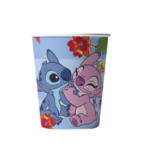 Set 10 pahare carton, unica folosinta, 260 ml , Stitch & Angel