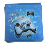 Servetele de Masa Tematica Gamer – 33 x 33 cm , Set 20 buc