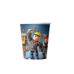 Set 10 pahare carton, unica folosinta, 260 ml , Tematica Roblox