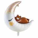 Balon folie Lună cu Ursulet 76x86cm