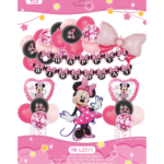Arcada Set Aniversar Minnie Mouse - 33 buc