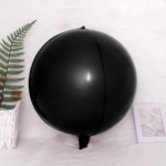 Balon Folie Sfera Orbz 4D 127cm , Negru