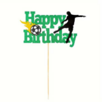 Topper tort „Happy Birthday” – Fotbal verde