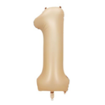 Balon Folie Cifra 1 100cm, Latte