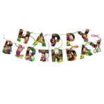 Banner Happy Birthday – Tematica Masha si Ursul