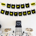 Banner Happy Birthday – Tematica Batman