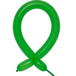 Set 50 Baloane Modelaj Latex Verde, Green