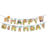 Banner Happy Birthday – Tematica Capibara