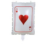 Balon Folie Carte de Joc – As de inima rosie 41x63cm