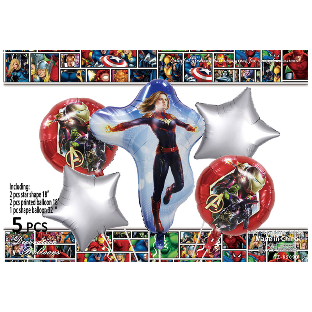 Set 5 Baloane Latex 46cm,Mov Inchis,Dark Purple (36) Set 5 baloane folie Avengers Captain Marvel - imagine 1