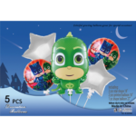 Set 5 baloane folie PJ Masks Gekko