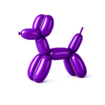 Set 50 Baloane Modelaj Latex Metalic Mov Inchis,Dark Purple ,135-140cm