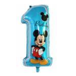 Balon folie cifra 1 Mickey Mouse – 100 cm