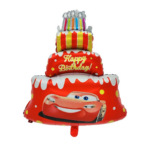 Balon Folie in forma de tort Fulger McQueen 59x85cm
