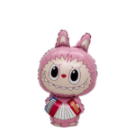 Balon Folie Model Labubu roz cu acordeon 41x77cm