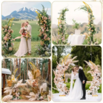 Set 2 Cadre Decor Aurii Tip Arc Elegant, Metal, 190 cm si 240 cm, pentru Arcada Baloane si Evenimente - imagine 4