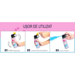 Spray Pudra Gender Reveal Fata, 250 ml, Roz, Petrecere Baby Shower - imagine 2