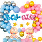 Set Baloane Gender Reveal Boy or Girl, 58 buc