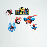 Topper Tort Spider-Man - Set 6 Bucati