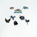 Topper Tort Batman - Set 8 Bucati