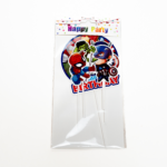 Topper Tort Super Eroi Happy Birthday - Set 5 Bucati - imagine 2