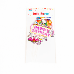 Topper Tort Hello Kitty Happy Birthday - Set 6 Bucati - imagine 2