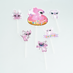 Topper Tort Stitch Angel Happy Birthday - Set 6 Bucati
