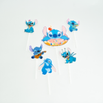Topper Tort Stitch Happy Birthday - Set 6 Bucati