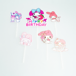 Topper Tort My Melody Happy Birthday - Set 6 Bucati