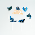 Topper Tort Batman Happy Birthday - Set 6 Bucati