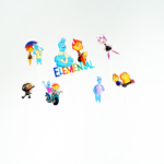 Topper Tort Elemental Happy Birthday - Set 7 Bucati