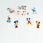 Topper Tort Mickey Mouse Happy Birthday - Set 7 Bucati