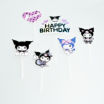 Topper Tort Kuromi Happy Birthday – Set 7 Bucati