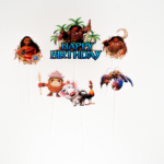 Topper Tort Vaiana Happy Birthday – Set 7 Bucati