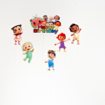 Topper Tort Cocomelon Happy Birthday – Set 6 Bucati