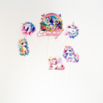 Topper Tort Unicorn Happy Birthday – Set 6 Bucati
