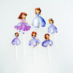Topper Tort Printesa Sofia – Set 6 Bucati